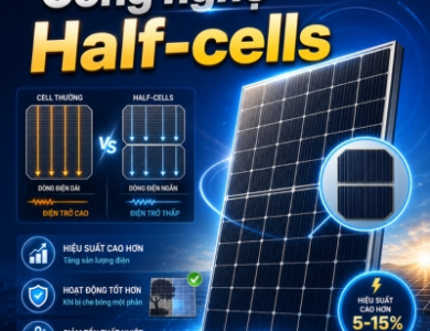 Công Nghệ Half-Cell Là Gì? Tìm Hiểu Công Nghệ Half-Cell Trên Tấm Pin Mặt Trời