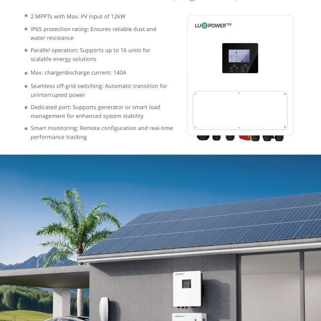 Biến Tần Inverter Hybird Luxpower SNA PRO 6.5K 6.5KW