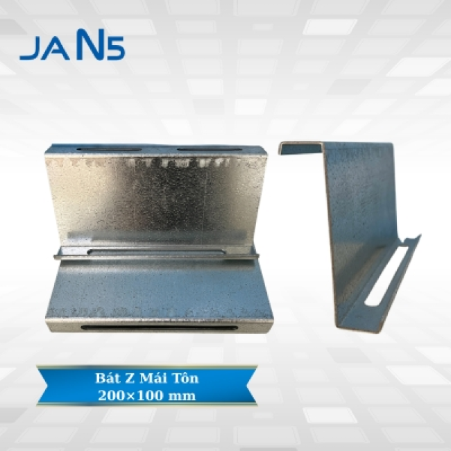 Bát Z Mái Tôn 200×100 mm Lắp Tấm Pin Năng Lượng Mặt Trời