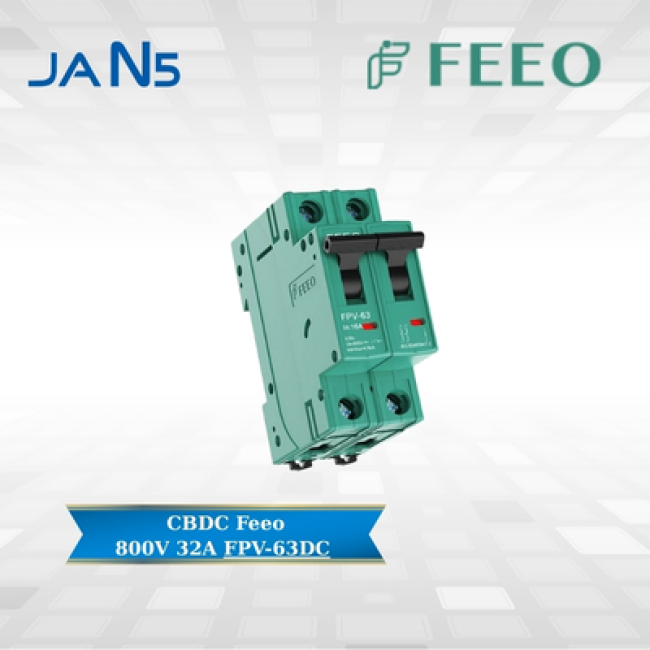 CB DC 800V 32A FEEO 2 CỰC FPV-63DC
