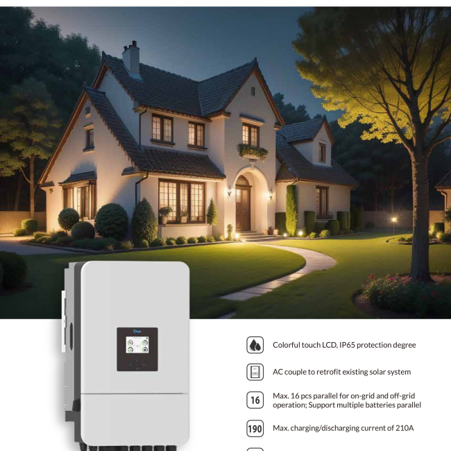 Inverter Hybrid Deye 8kW 1 Pha | Biến Tần Hybrid Deye 8kW