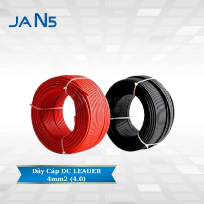 Dây Cáp DC LEADER 4mm2 (4.0) - Cáp Solar Chuyên Dùng