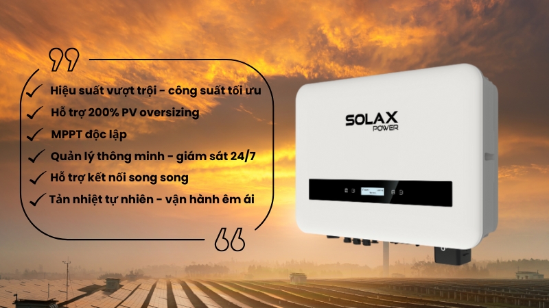 Công nghệ Inverter SolaX X1-SMART G2 8kW