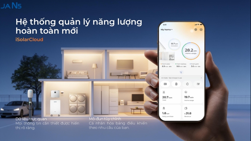 Theo dõi hệ thống từ xa bằng iSolarCloud