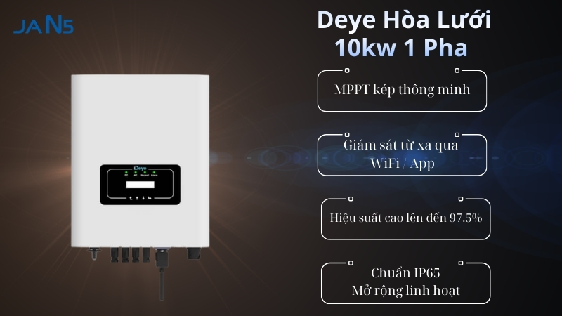 Công nghệ nổi bật của Inverter Deye 10kW 1 Pha
