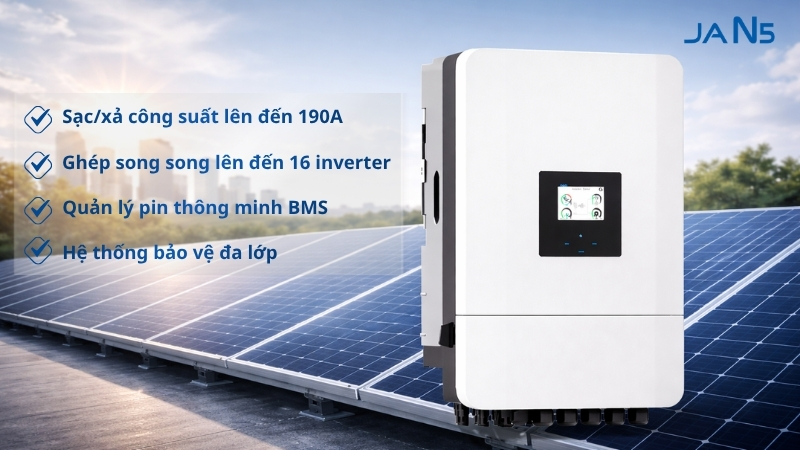 Công nghệ nổi bật của Inverter Hybrid Deye 8kW 1 pha