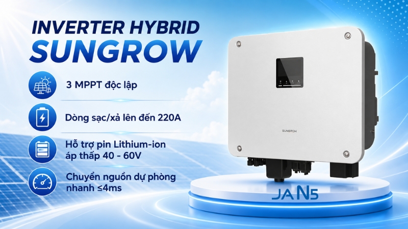 Công nghệ của Inverter Hybrid Sungrow 10kW 1 Pha MG10RL
