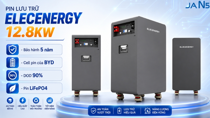 Tổng Quan Về Pin Lưu Trữ Elecenergy 12.8kWh