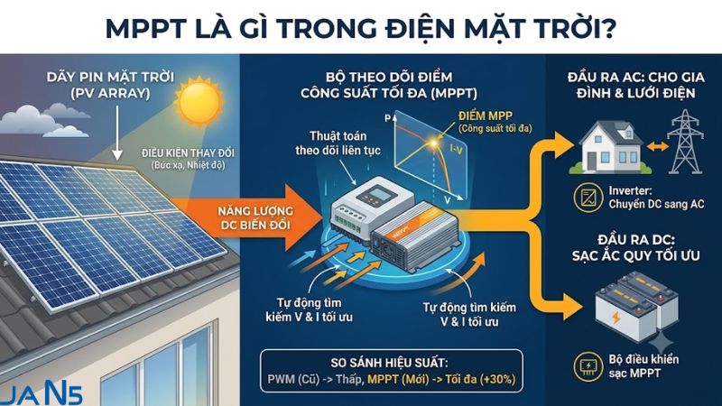 Nguyên lý hoạt động của MPPT