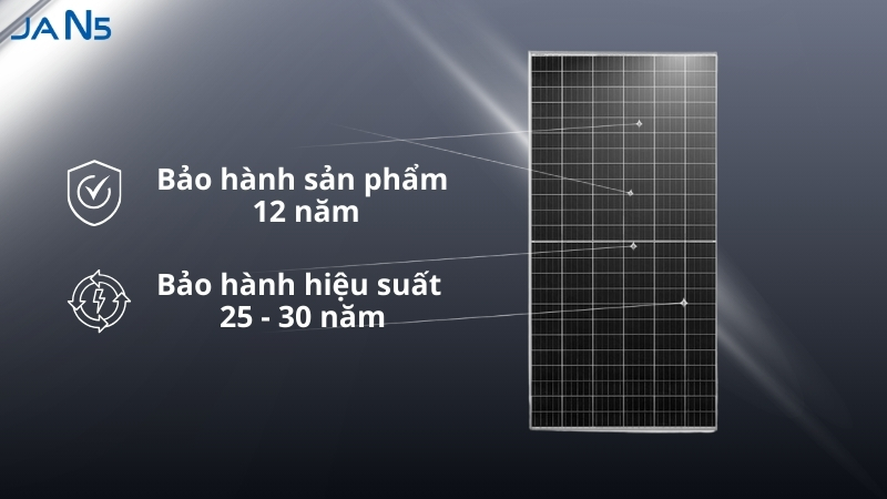 Chính sách bảo hành của tấm pin Jinko 615W