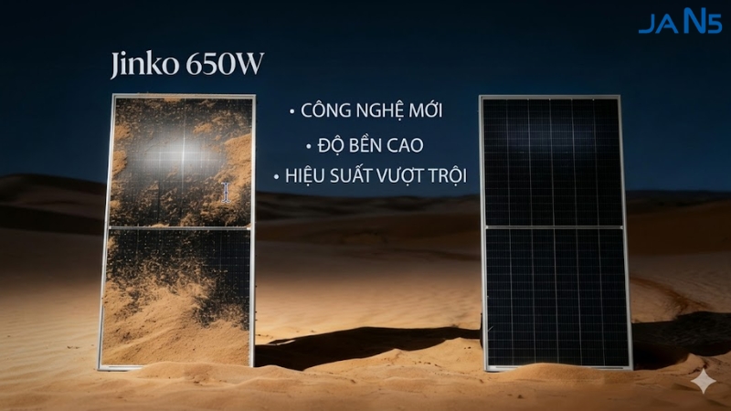 tấm pin mặt trời Jinko 650W - Jinko Tiger Neo N-Type 650W
