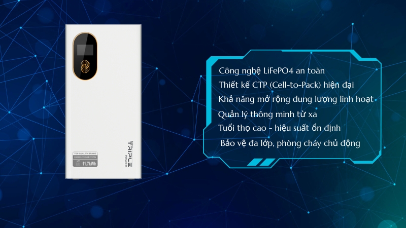 Công nghệ nổi bật của Pin lưu trữ Solax TSYS-LD117