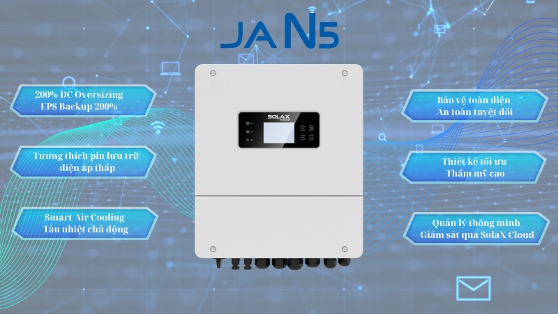 Công nghệ của Inverter Hybrid SolaX 5KW 1 pha X1-HYB LV