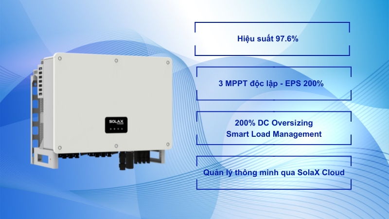 Công nghệ của Inverter Hybrid SolaX 10KW 1 pha X1-Lite-LV
