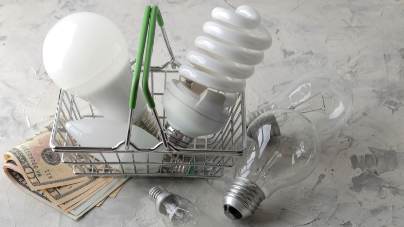 Bóng đèn sợi đốt, huỳnh quang cũ là biết bị ngốn điện cao