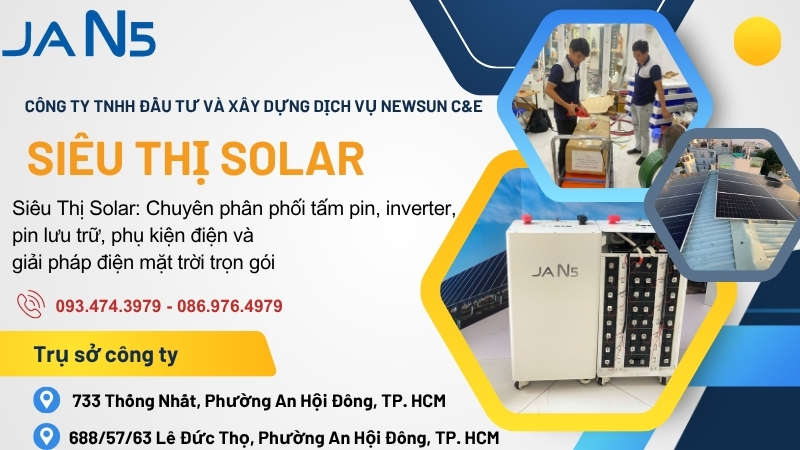 Siêu Thị Solar cung cấp tấm pin năng lượng mặt trời chính hãng