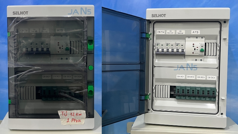 Công dụng của tủ điện Hybrid 12kW 1 Phase nhựa